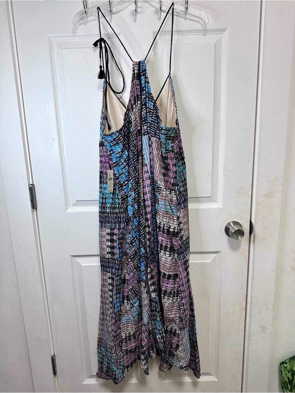 Anthropologie Multicolor Printed Maxi Dress in Pink, Teal, Black - Picture 10 of 13